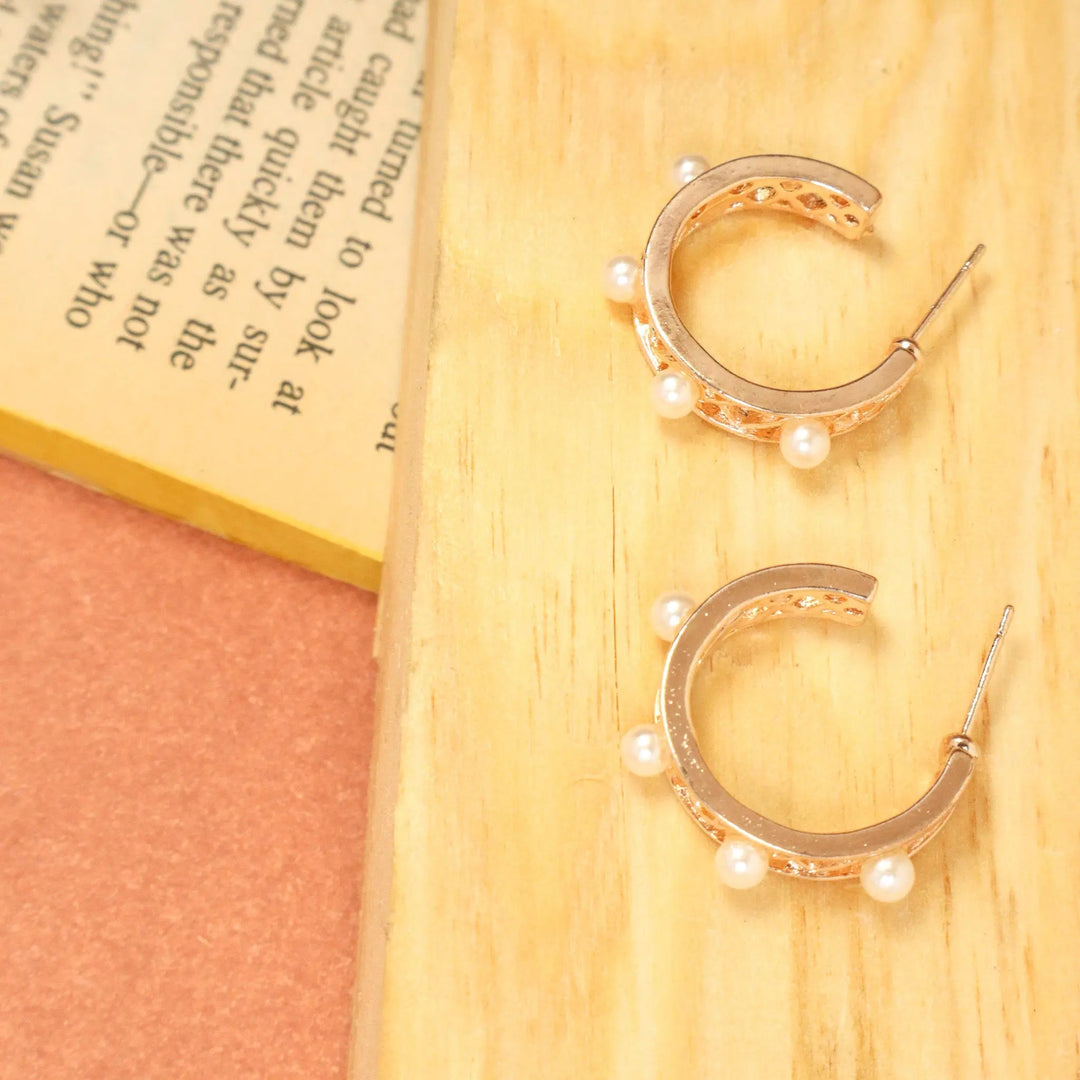 South Sea Pearl Hoops - Salty Accessories
