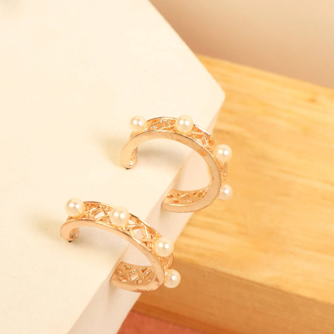 South Sea Pearl Hoops - Salty Accessories