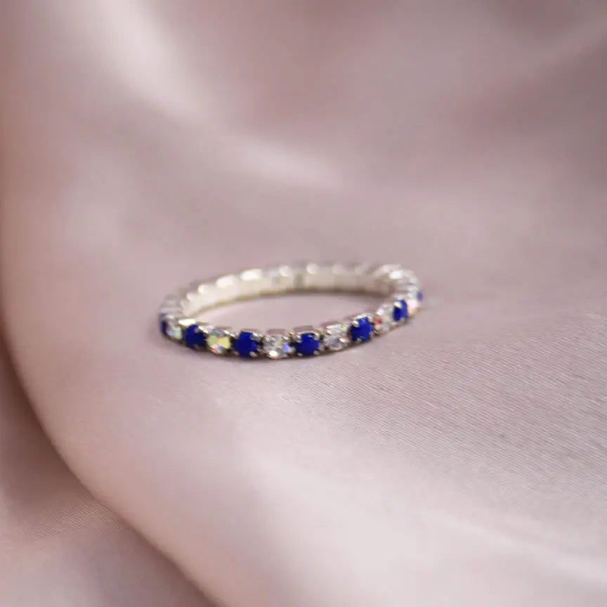 Sparkling Wavy - Stretchable Ring (Set of 2) | Salty – Salty Accessories