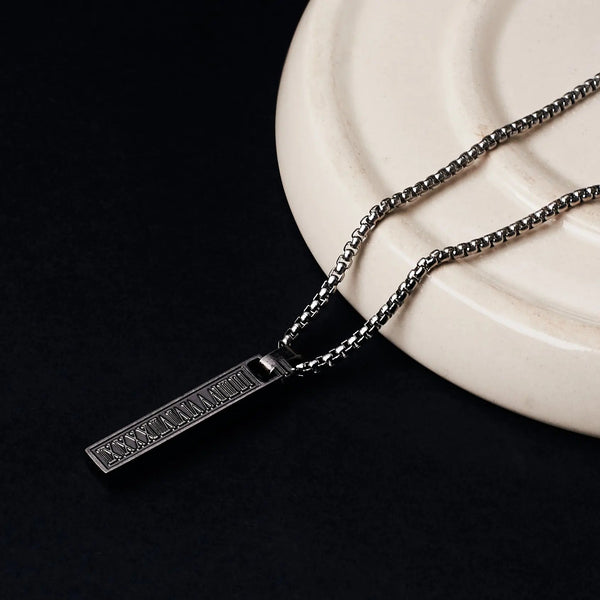 Spartan Black-Silver Chain