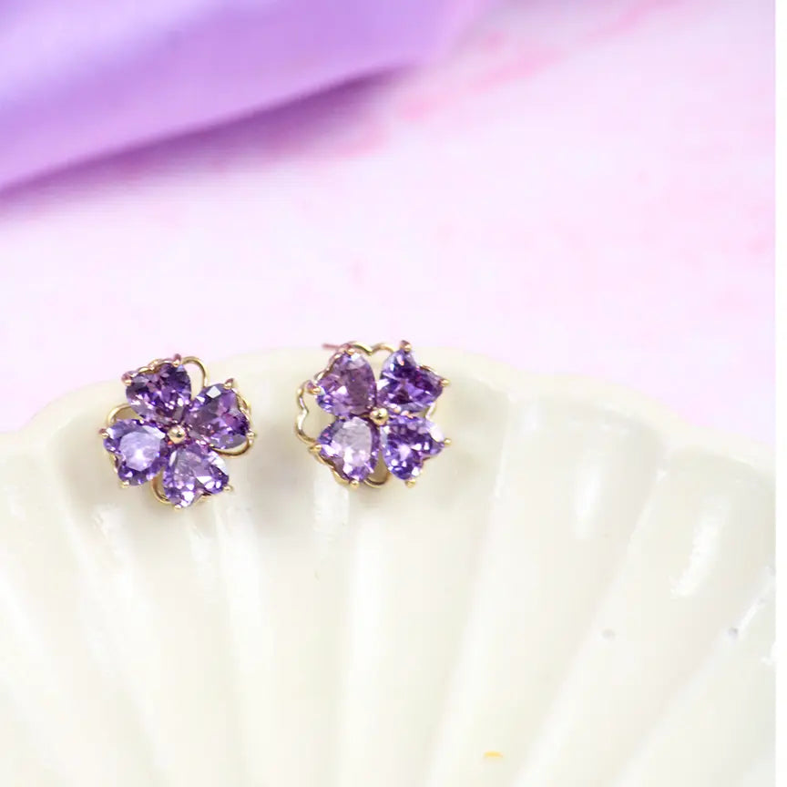 Spinning Lavish Crystal Earrings - Salty Accessories