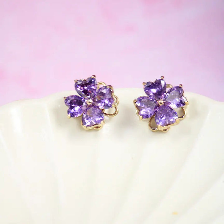Spinning Lavish Crystal Earrings - Salty Accessories