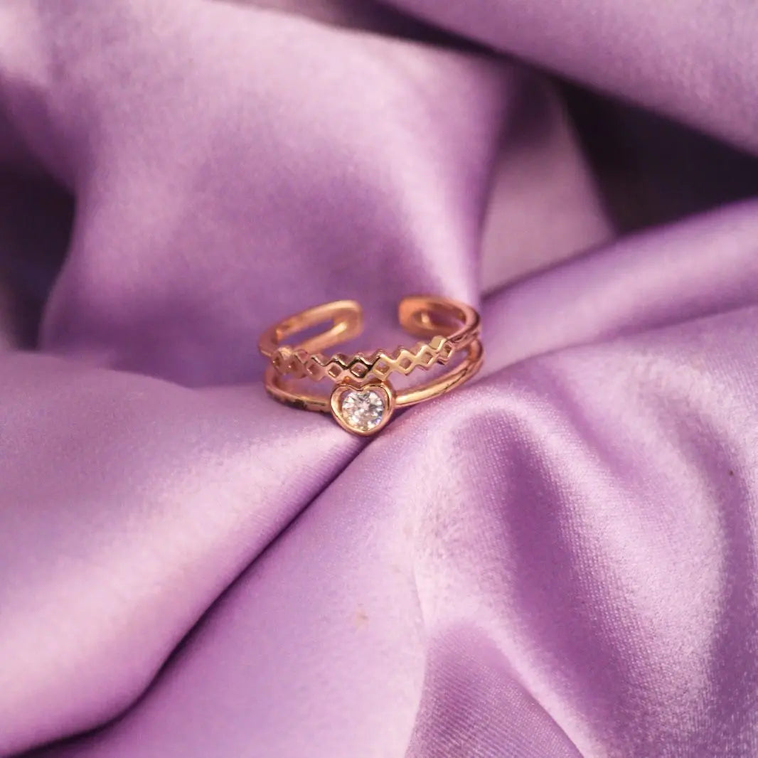 Stacked Crown Ring - Salty Accessories