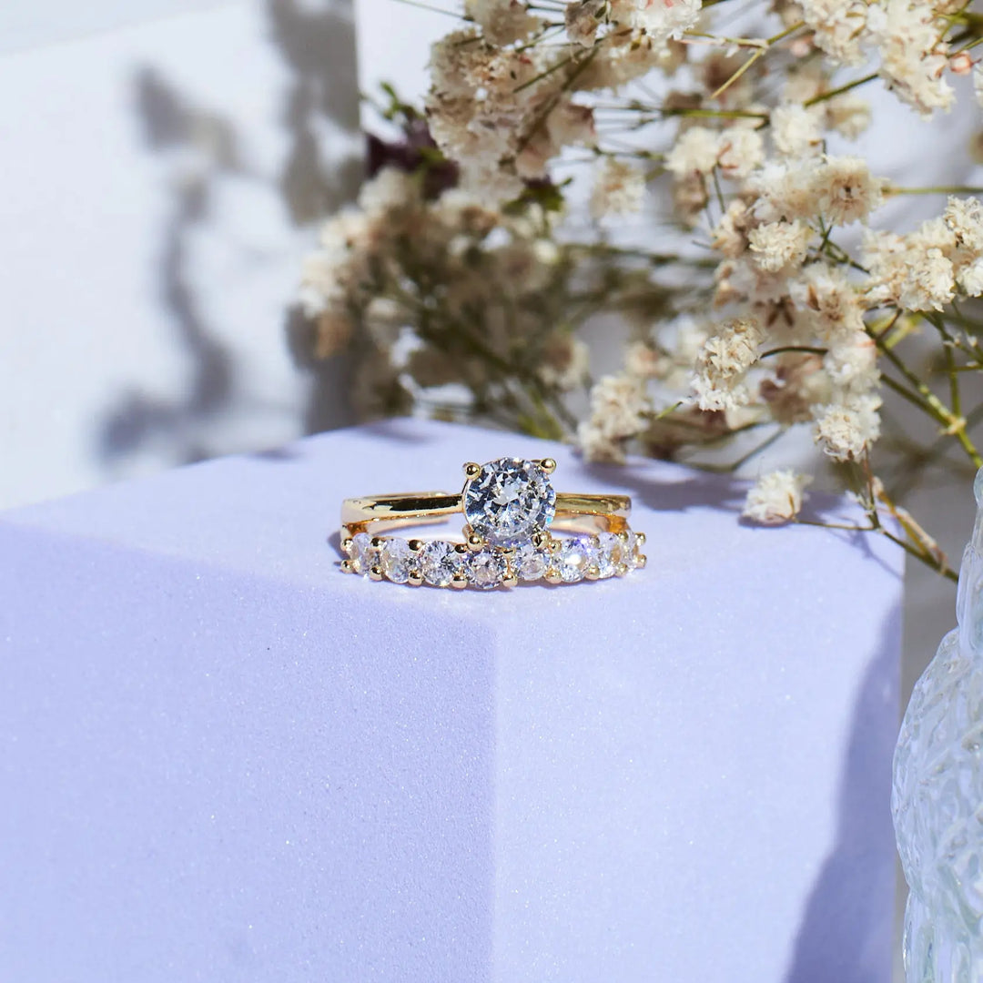 Stacked Dazzling Diadem Ring | Salty
