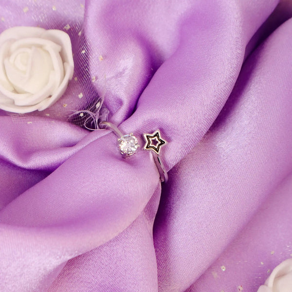 Star Diamond Ring - Silver