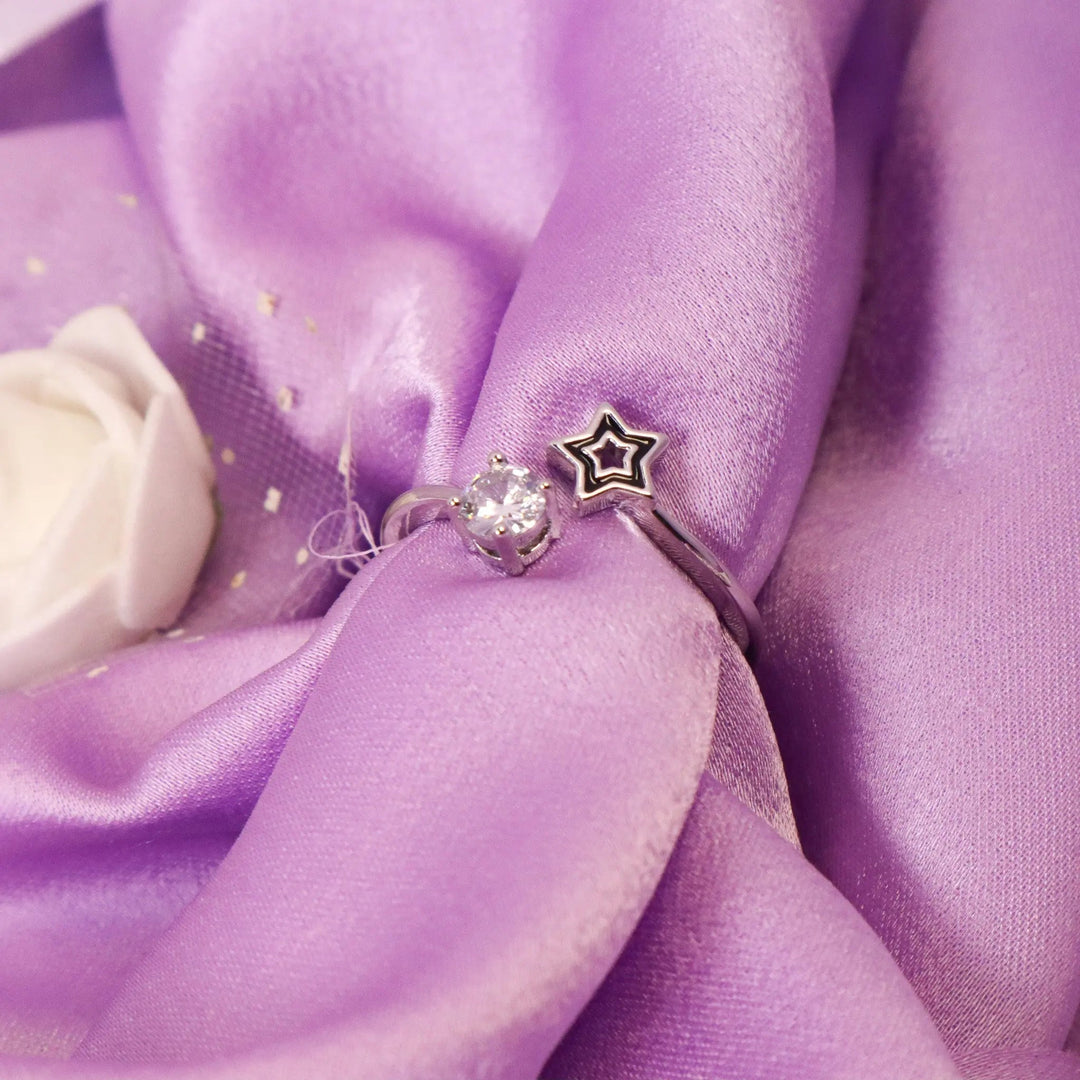 Star Diamond Ring - Silver - Salty Accessories