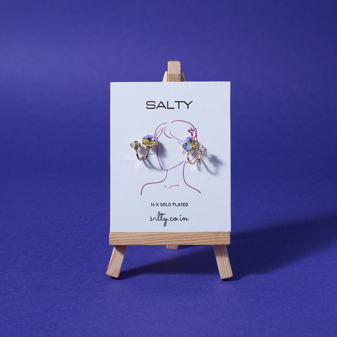Stardust Floral Earrings - Salty Accessories