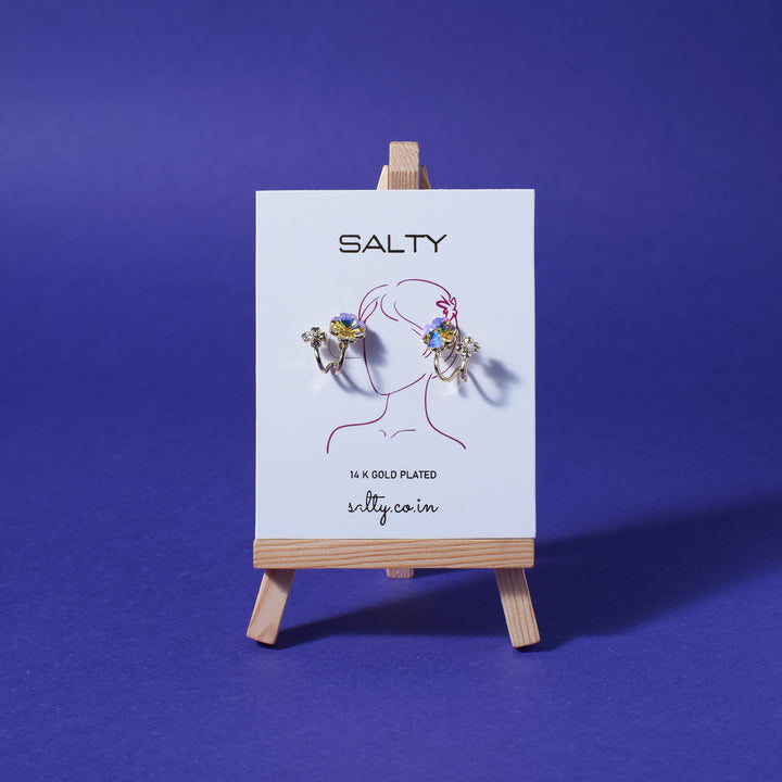 Stardust Floral Earrings - Salty Accessories