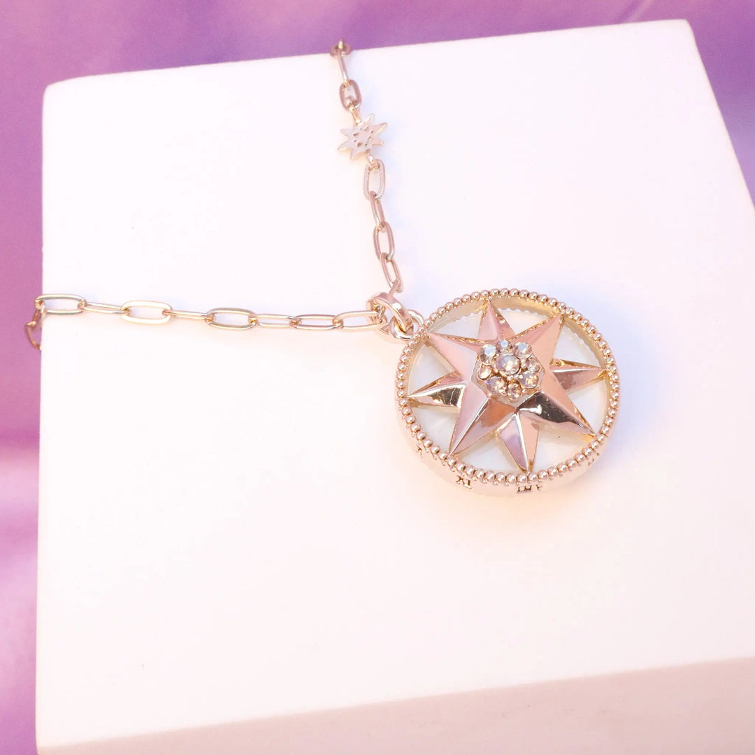 Starry Reversible Acrylic Necklace - Salty Accessories