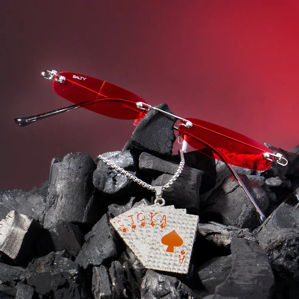 Statement Maker Sunglasses &amp; Necklace Set | Salty