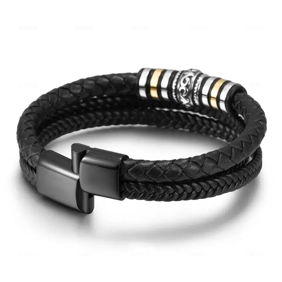 Braided Bracelet Argos Mens Leather Bracelets Stavros Ethnic Style