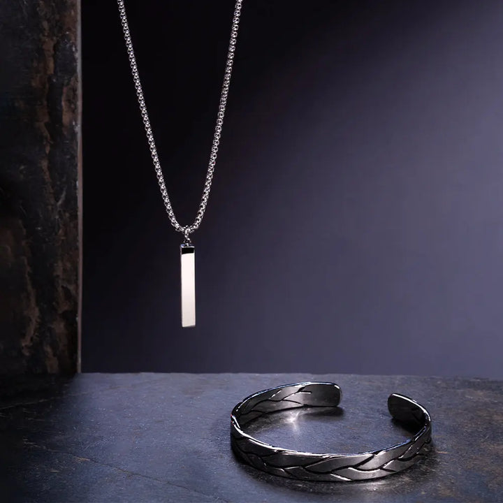 Sterling Pulse Mens Chain & Bracelet Combo | Salty