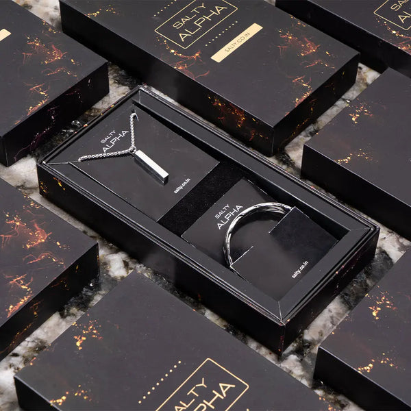 Sterling Pulse Mens Chain & Bracelet Combo