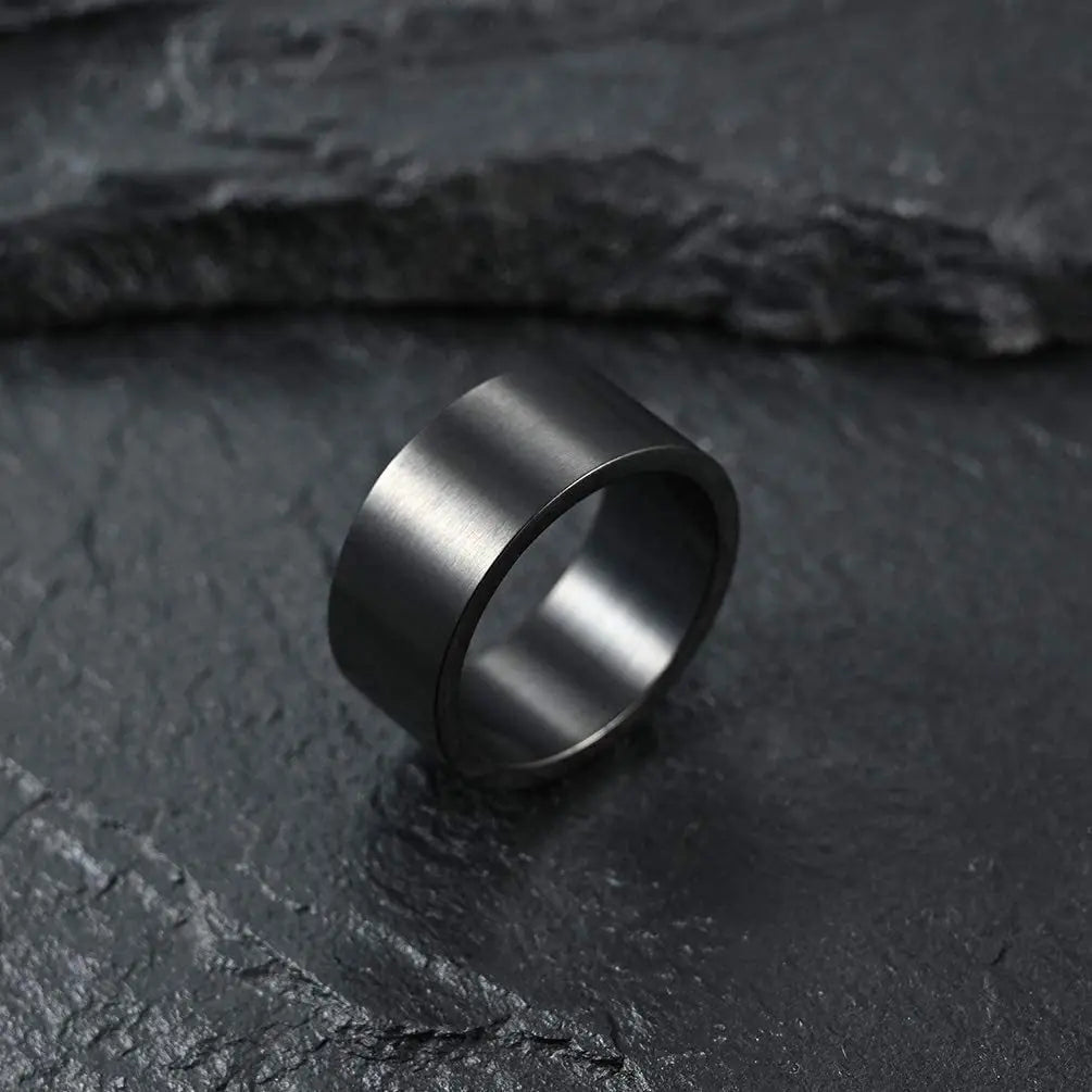 Stocky Daily Wear Ring - Black
