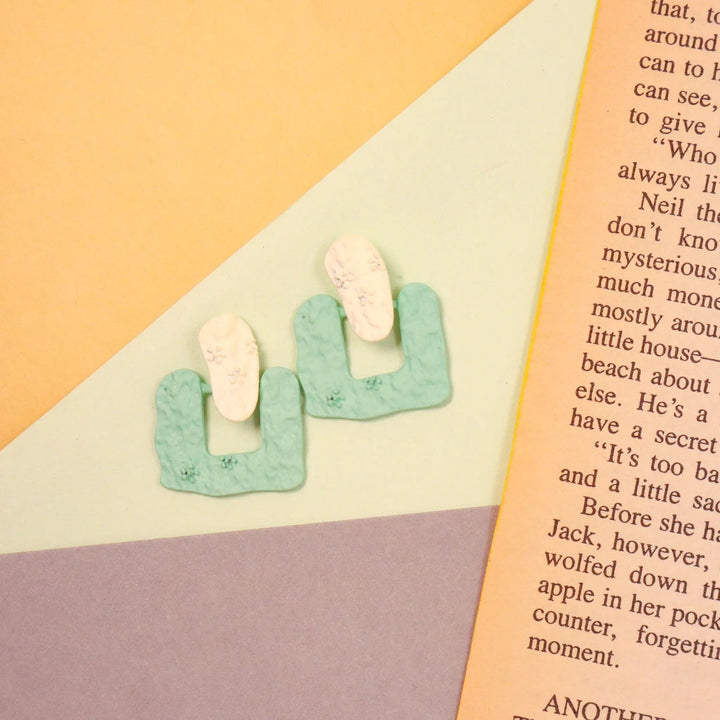 Stylish Paper Look Earrings - Salty Accessories