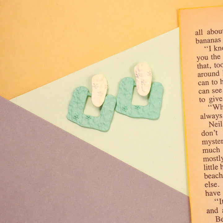 Stylish Paper Look Earrings - Salty Accessories