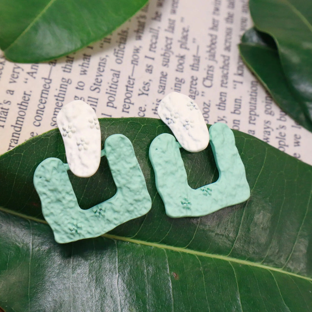 Stylish Paper Look Earrings - Salty Accessories