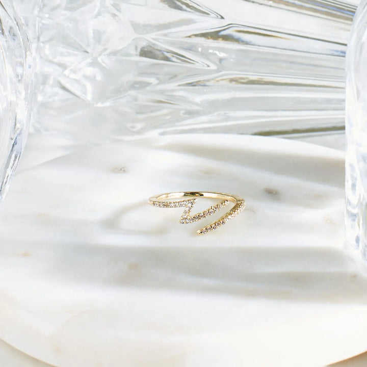 Subtle Gem Golden Ring | Salty