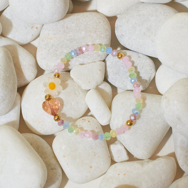 Sunflower Dreamscape Beaded Band