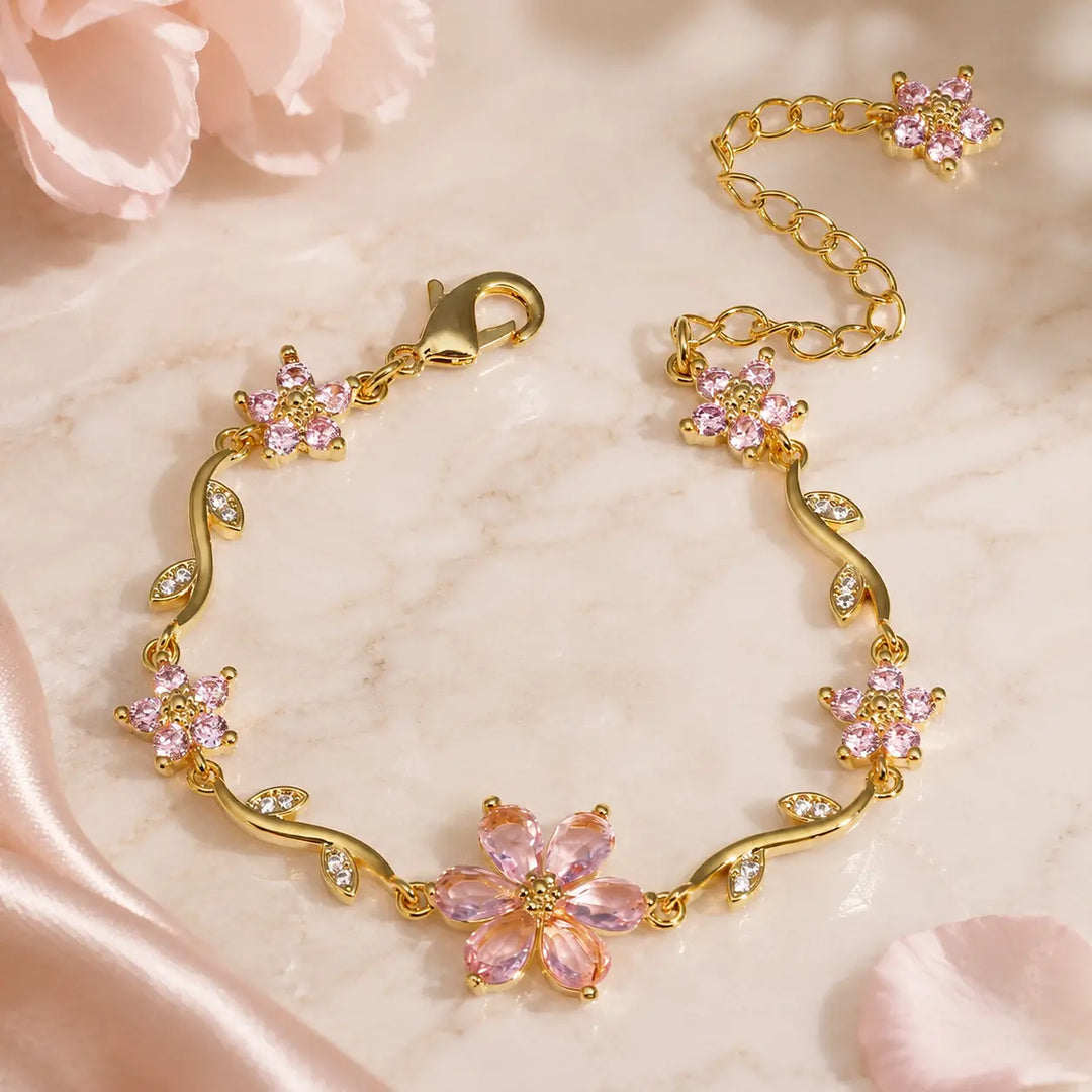 Sunset Bloom Bracelet - Pink | Salty
