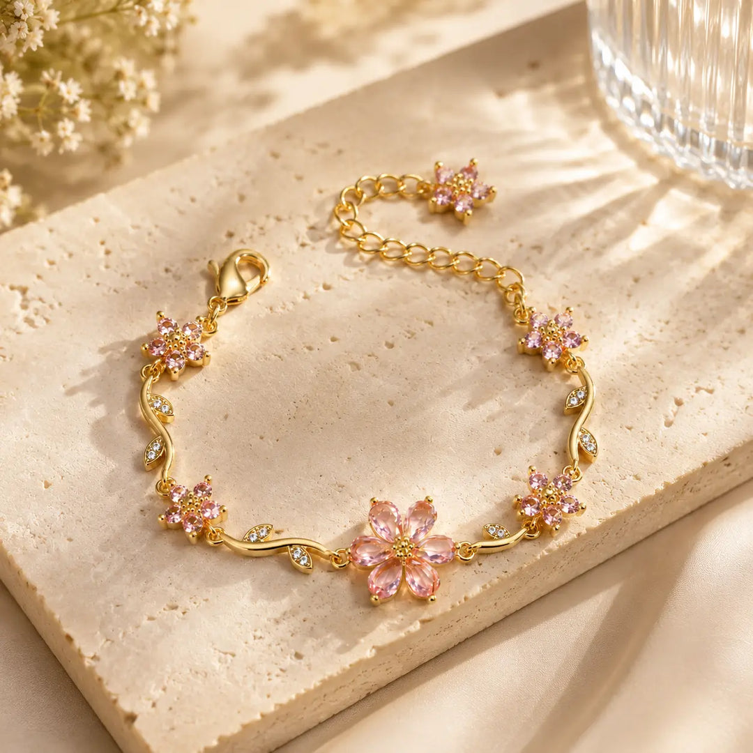 Sunset Bloom Bracelet - Pink | Salty