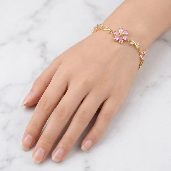 Sunset Bloom Bracelet - Pink | Salty