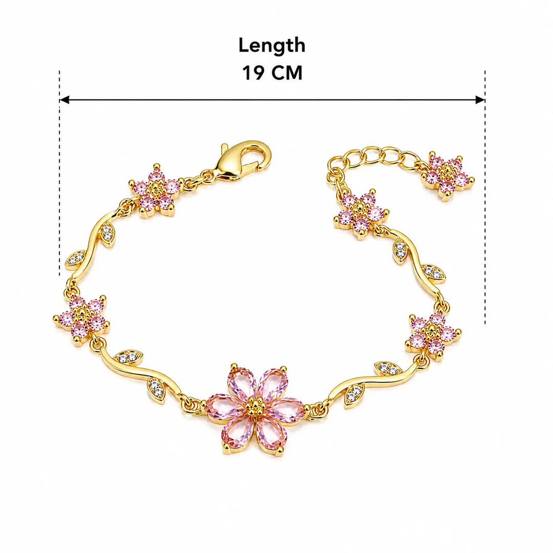 Sunset Bloom Bracelet - Pink | Salty