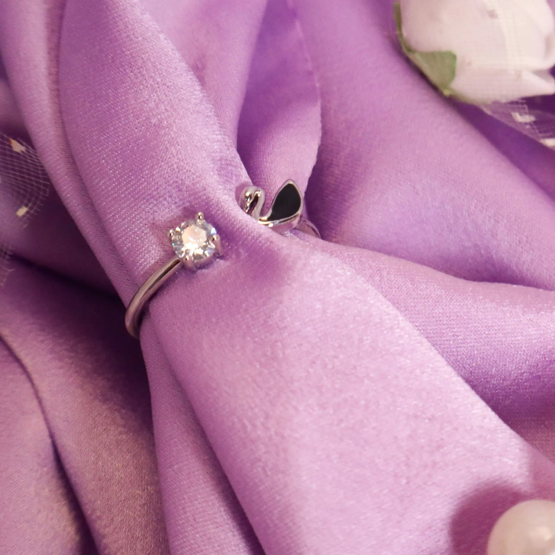 Swan Diamond Silver Band - Salty Accessories
