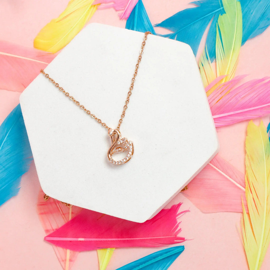 Swarovski Swan Necklace - Salty Accessories