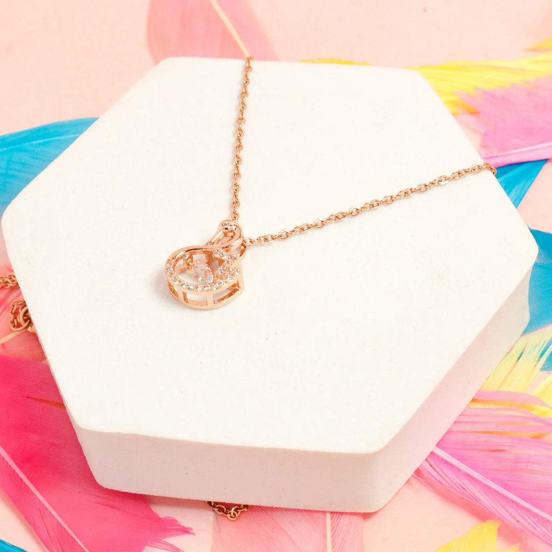 Swarovski Swan Necklace - Salty Accessories