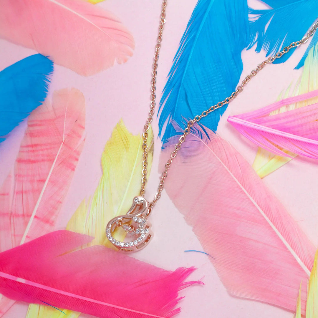 Swarovski Swan Necklace - Salty Accessories