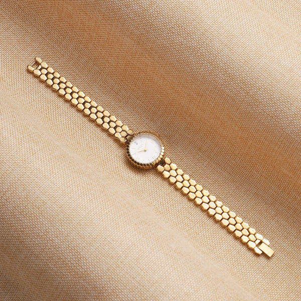 Sweet Buzz Honeycomb Golden Watch