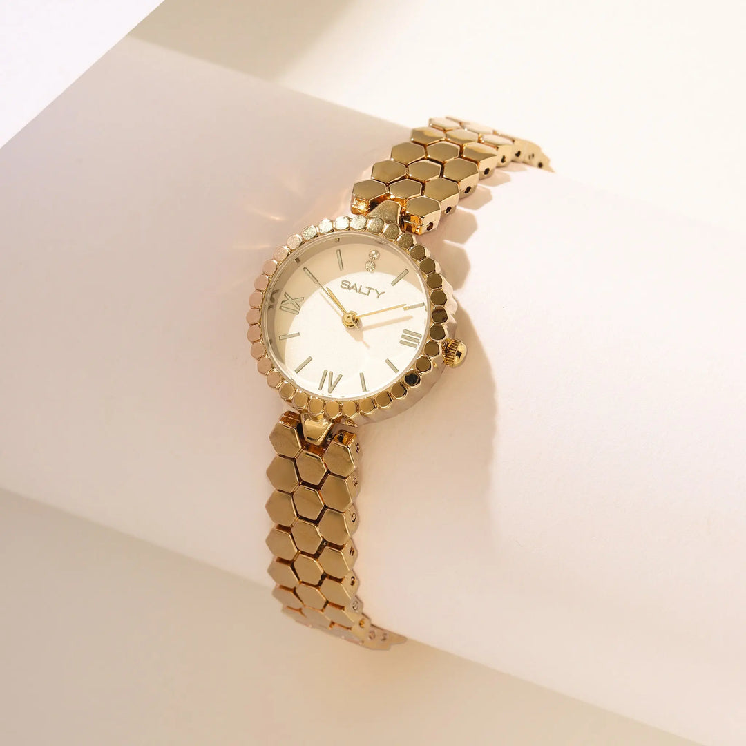 Sweet Buzz Honeycomb Golden Watch | Salty