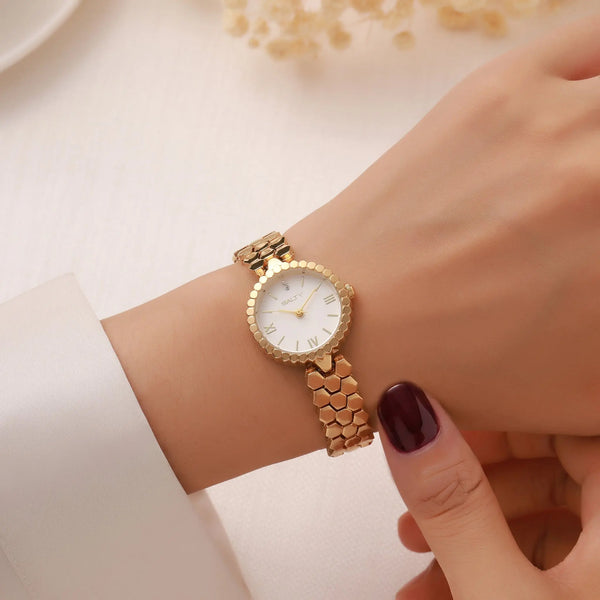 Sweet Buzz Honeycomb Golden Watch