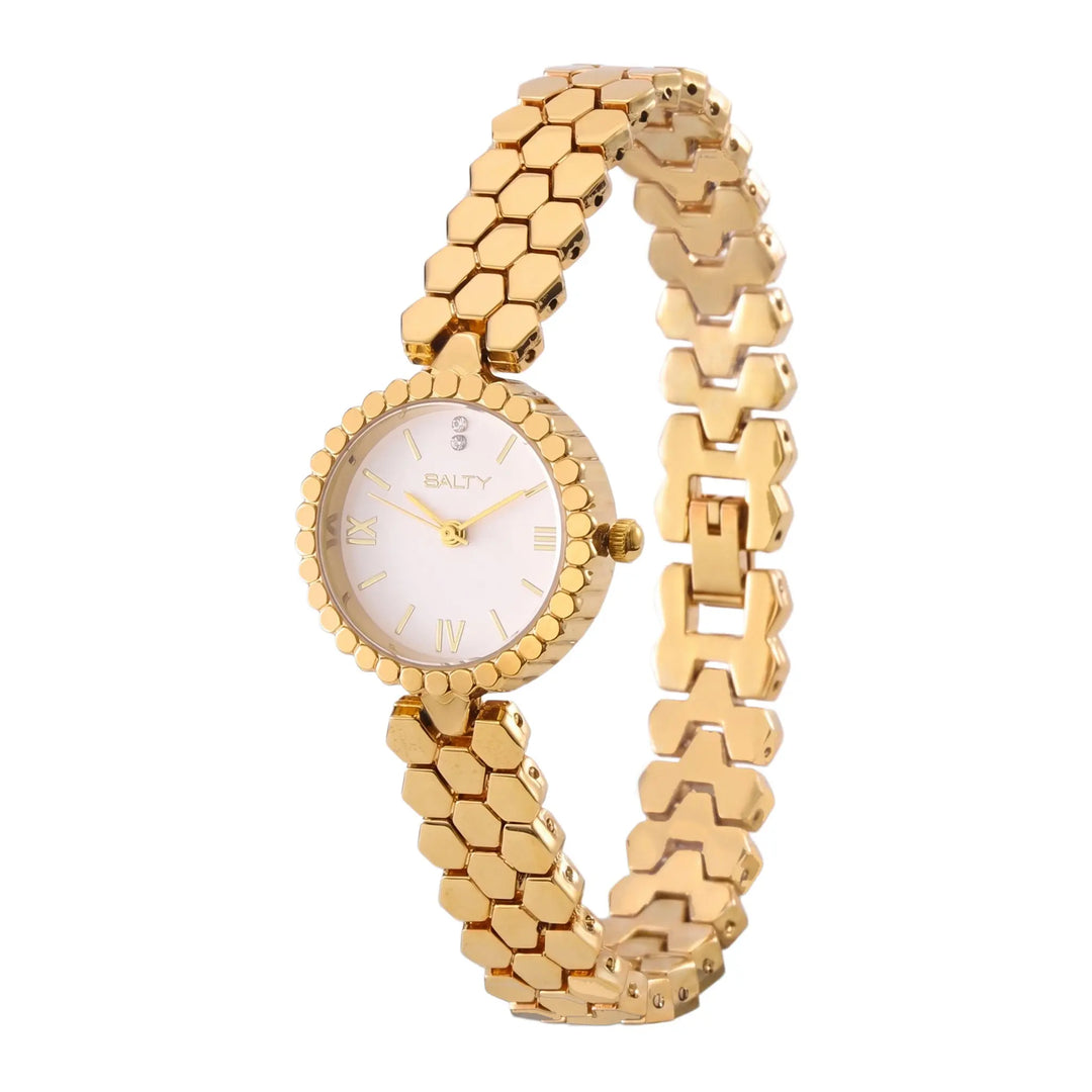 Sweet Buzz Honeycomb Golden Watch | Salty
