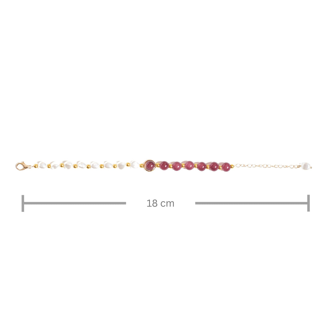 Sweet Pals Red &amp; White Beaded Band - Salty Accessories