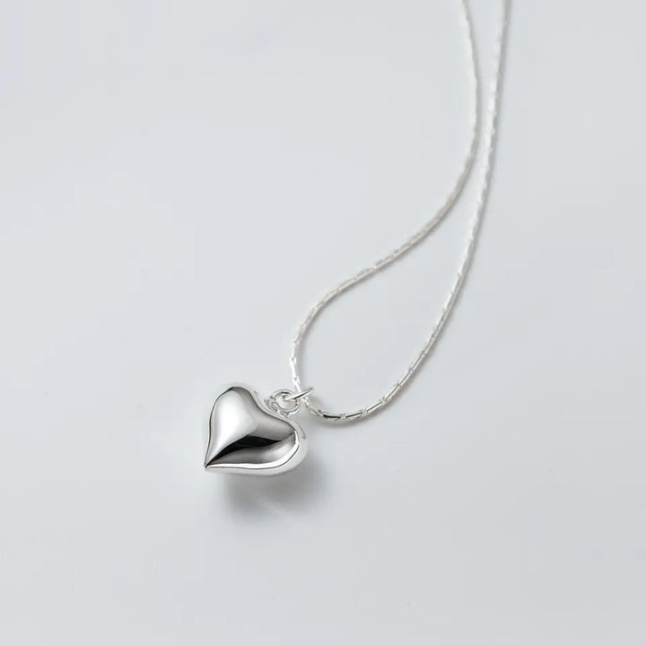 Sweetheart's Embrace Silver Necklace