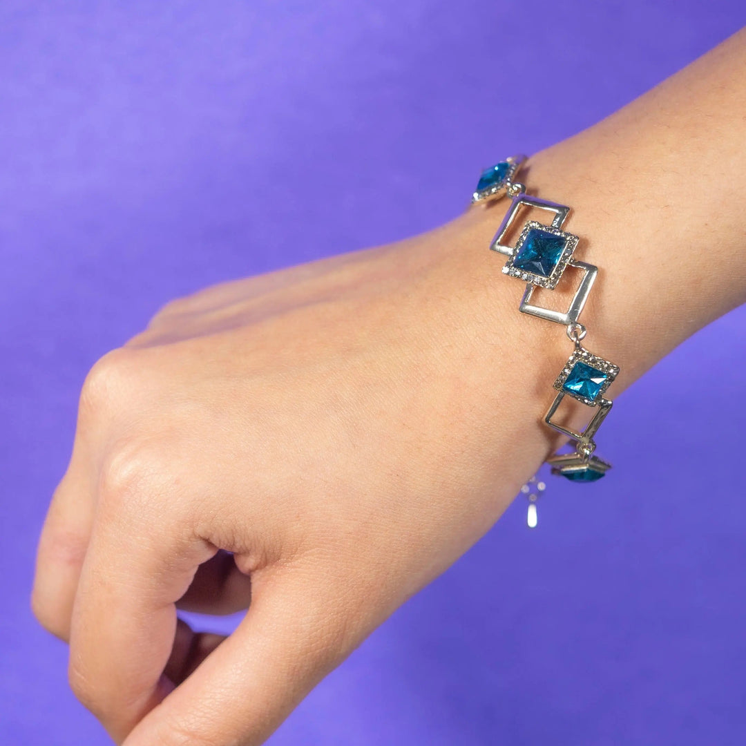 Tanzanite Geometric Bracelet - Salty Accessories