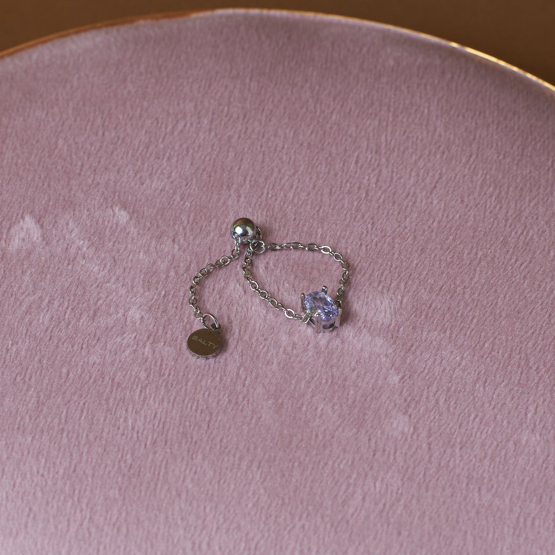 Tanzanite Self-Love Chain Ring