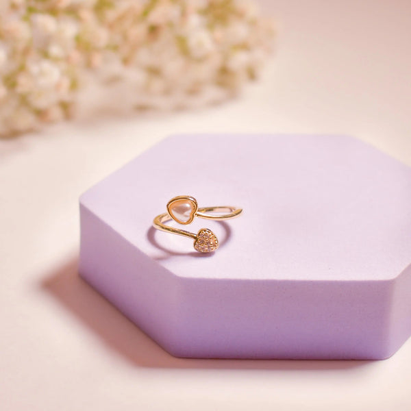 Tender Hearts Ring - Golden