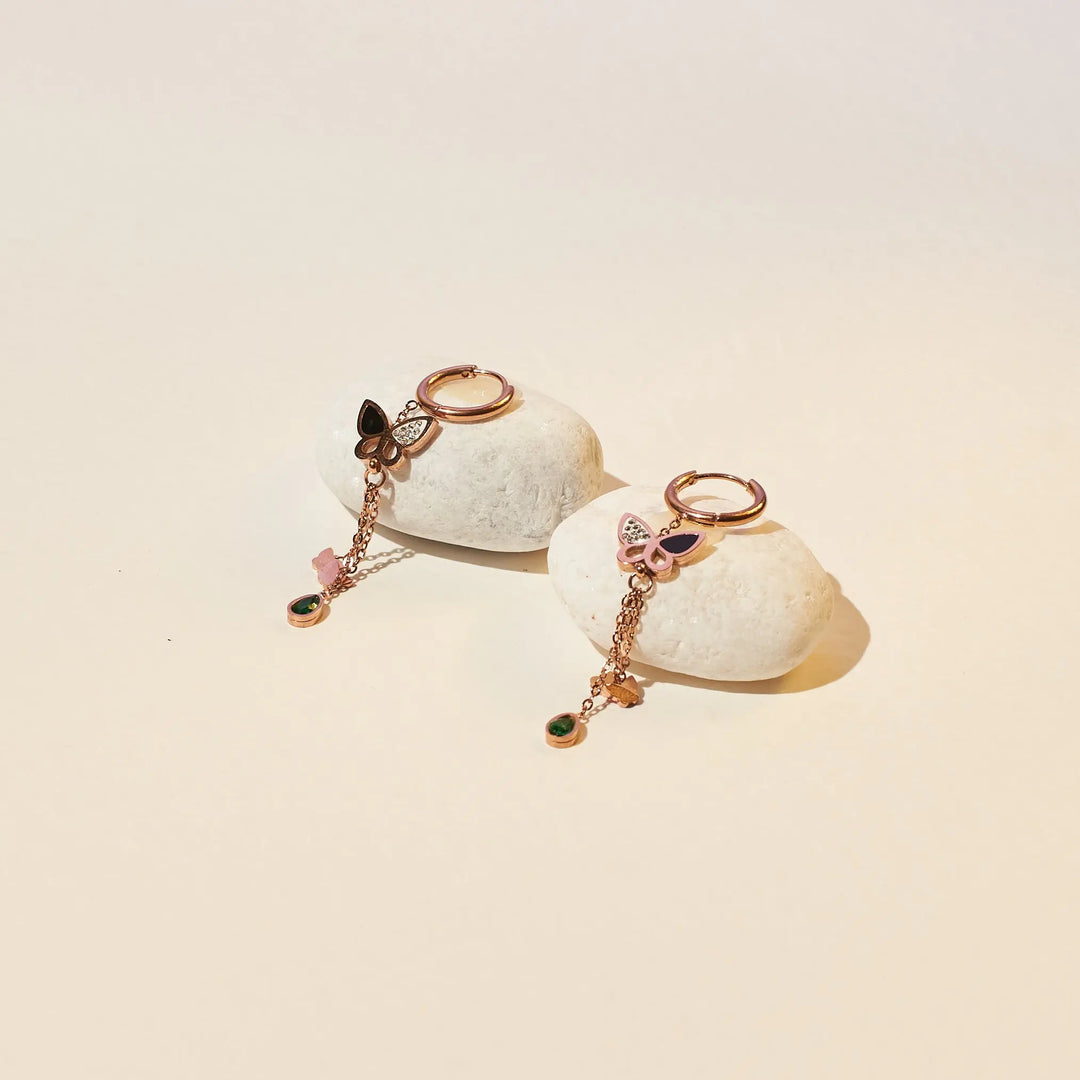 Tender Tassel Butterfly Earrings - Salty Accessories