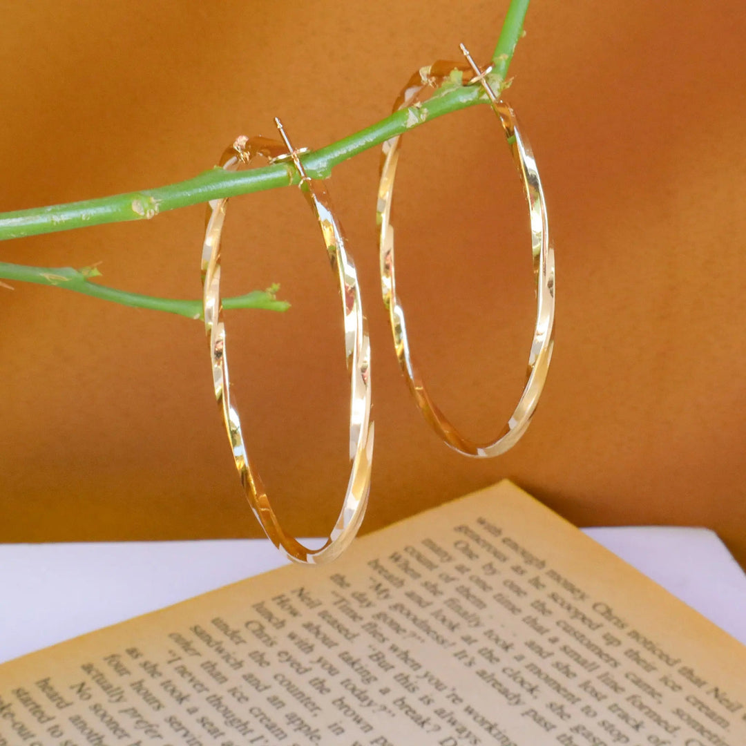 Textured Cute hoops - Salty Accessories