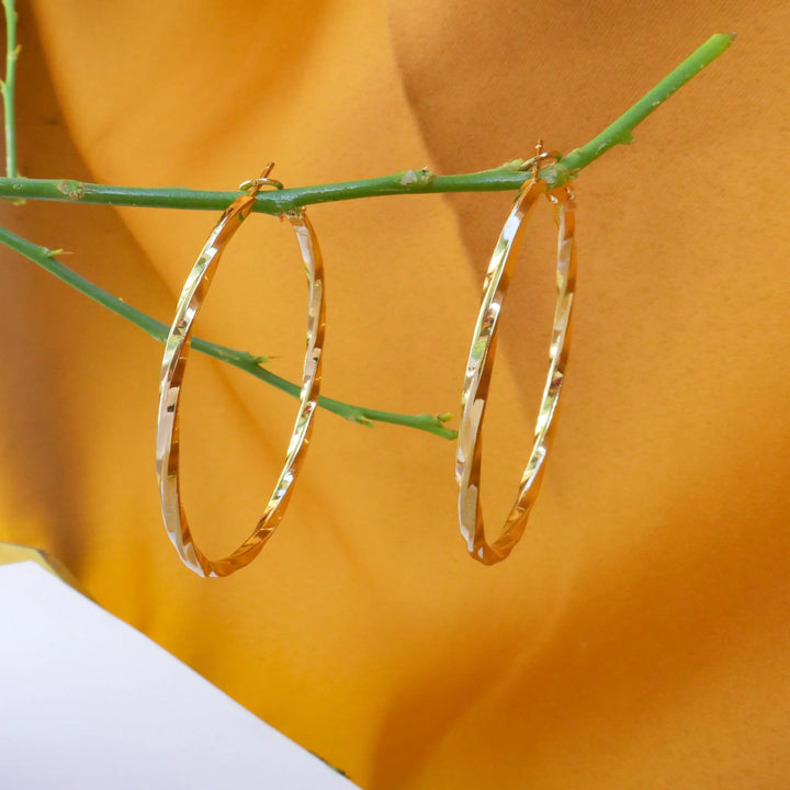 Textured Cute hoops - Salty Accessories