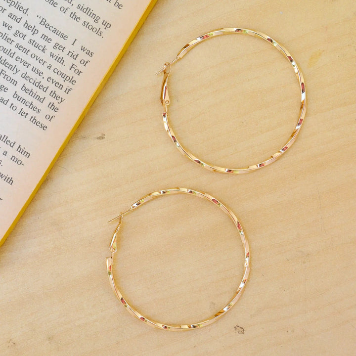 Textured Cute hoops - Salty Accessories