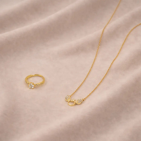 The Angel's Necklace & Ring Set