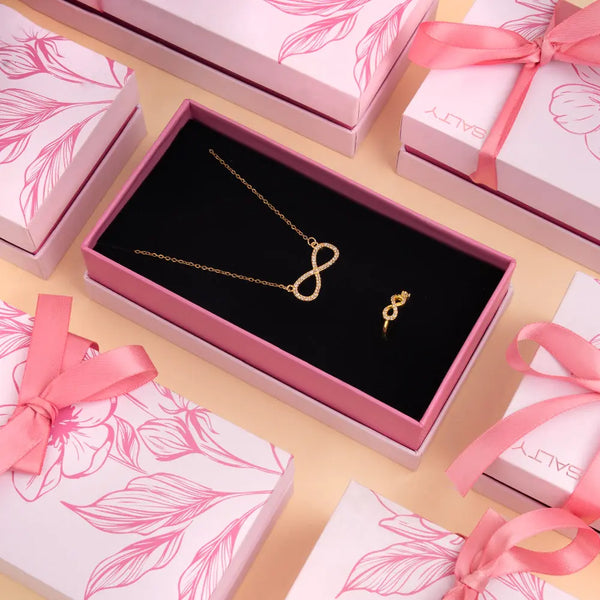 The Infinity Neckalce and Ring Jewellery Set