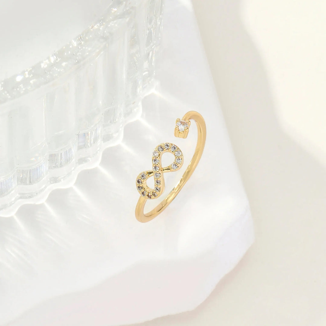 Beyond Infinity Golden Ring - Salty Accessories