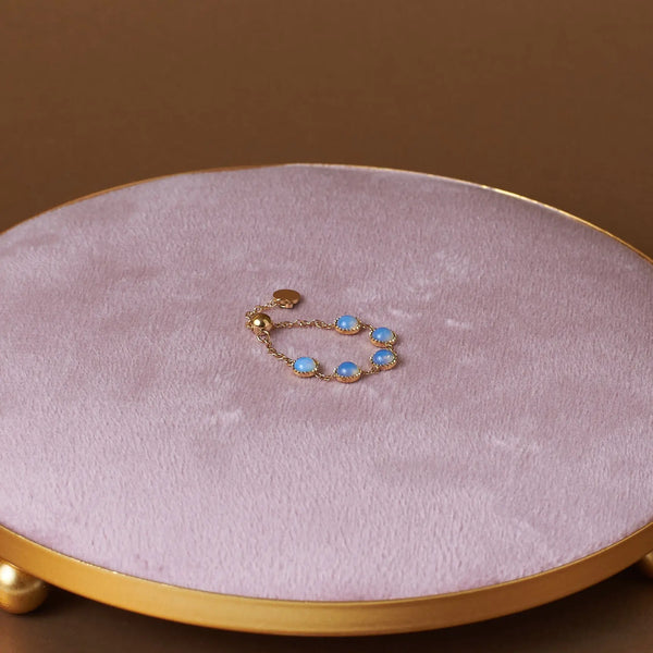 Opalescent Chain Ring