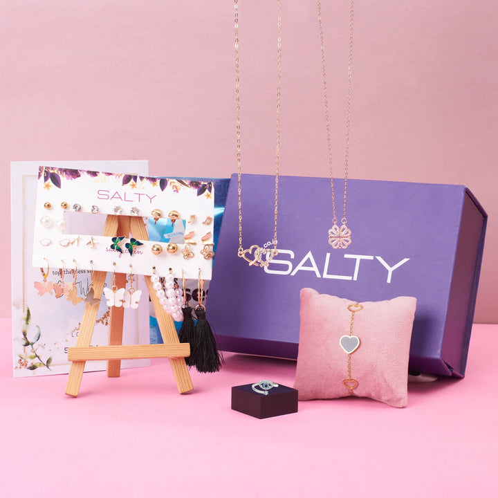 "The Bride Tribe" Jewellery Gift Box for Her with Personalised Card