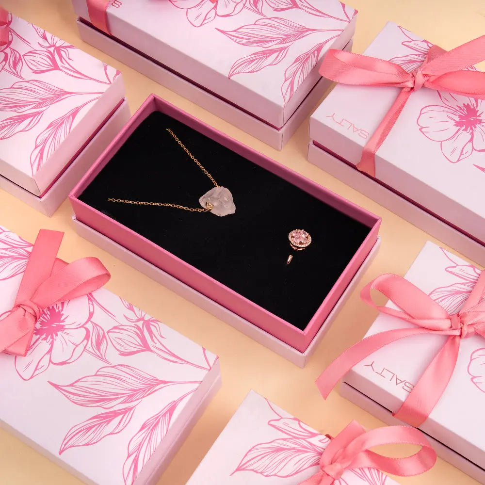 Think Crystal Necklace and Ring Combo | Salty